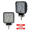 High Power 9 LED 25 Watt Square Work Light - Lumens