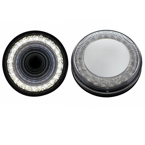 4" Round 24 Super White LED Back Up Mirage Light Shown