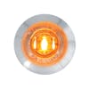 Dual Function 1" Mini Wide Angle Clearance Marker & Turn LED Light - Amber/Clear