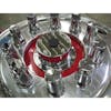Lifetime Chrome Front Hub Oil Cap Replacement Cover For Bud Wheels - Standard Demo