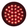 Red 30 LED 4" Round STT Competition Series Light On