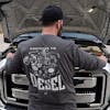 Addicted To Diesel Hammer Lane Long Sleeve T-Shirt On Model