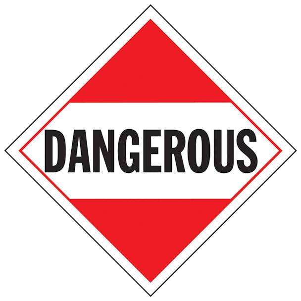 Dangerous Placard Sign