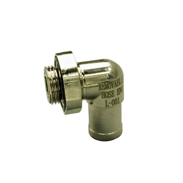 90 Degree Removable Hose End For EZ Oil Drain Valves - Small
