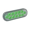 Dual Revolution Oval Stop Tail Turn Green LED Light