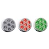 2" Round Dual Revolution Red & Green LED Marker Light