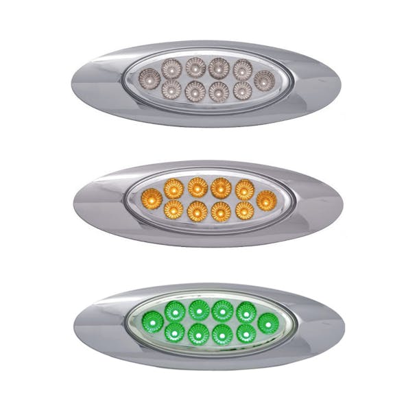 M1 Style Dual Revolution Amber & Green LED Marker Light 