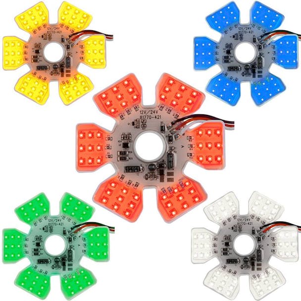 Ultra Thin Dual Function LED Air Cleaner Hex Light All Colors