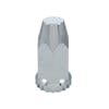 Plastic 33mm x 4" Thread-On Nut Cover With Flange Chrome