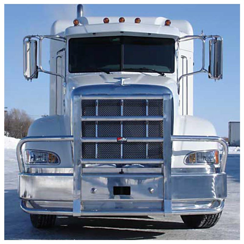 Peterbilt 386 Ali Arc Curved Front Bumper Grill Guard - Raney's