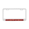 Chrome 10 LED STT Light License Plate Frame