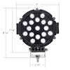 7" High Power 17 LED Off-Road Spot Light - Specs