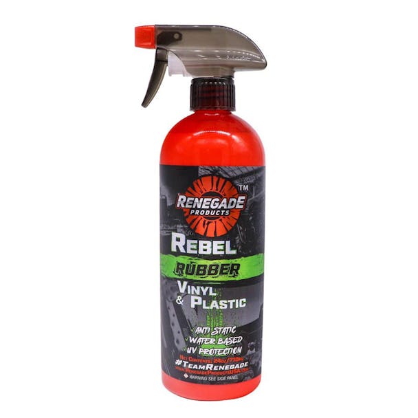Renegade Rebel Rubber Vinyl And Plastic Cleaner 24oz