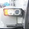LED Projector Headlight Assembly With Chrome Finish On Truck