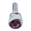 Peterbilt Chrome Dash Screws With Colored Diamond - Purple