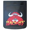 24" x 30" Back Off Bull Mud Flaps With Black Background