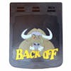 24" x 30" Back Off Bull Mud Flaps Brown With Black Background