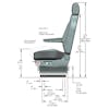 Air Chief Mid Back Truck Seat With Headrest By Knoedler Side Schematic