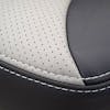 Air Chief Mid Back Truck Seat With Headrest By Knoedler Grey Close View