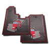 Peterbilt 379 Rubber Floor Mats 2005-Newer Red