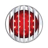 LED Tail Light Assembly With Flush Mount Bezel - Chrome Grill