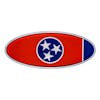 Peterbilt Chrome Flag Style Emblem - Tennessee