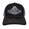 Snapback Charcoal Silver Hammerlane Trucker Hat Front