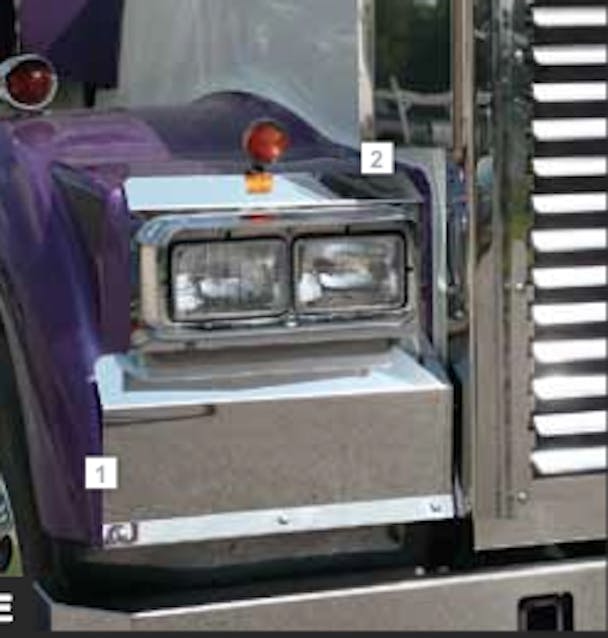 Kenworth W900B Solid Mount Fender Guards Blank 2005 & Earlier By RoadWorks