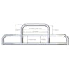 Western Star 4900SB Tuff Guard II Grill Guard Dimensions
