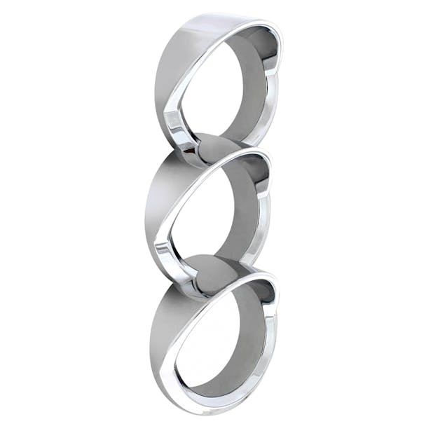 Chrome Peterbilt Triple Gauge Cluster Cover