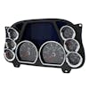 Chrome Peterbilt Triple Gauge Cluster Cover Mounted