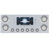 Stainless Steel Rear Center Panel With 4" Round & 2" Round Mirage LEDs