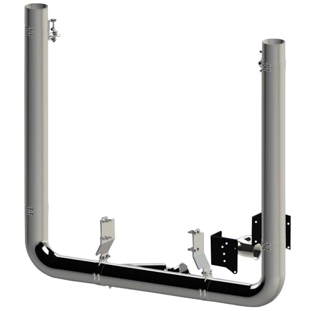 Peterbilt 389 2018 7" Dynaflex Chrome Exhaust Kit