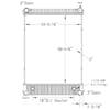 Freightliner FL106 Sterling Acterra OSC Radiator Technical Drawing