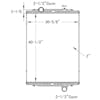 Kenworth W900 T660 OSC Radiator Technical Drawing