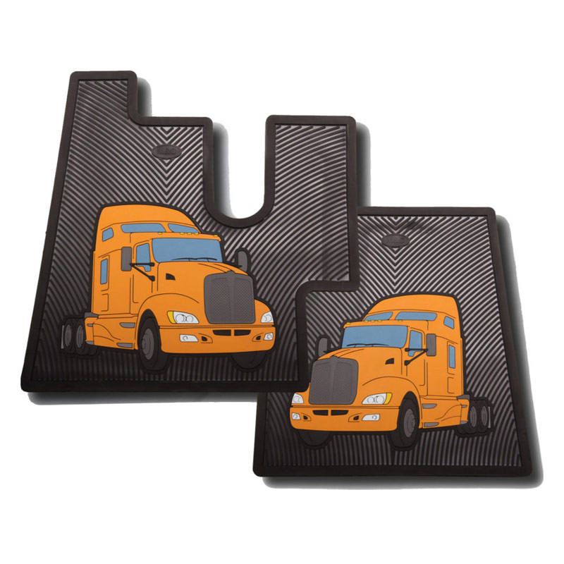 Kenworth T600 T660 Rubber Floor Mats - Raney's Truck Parts
