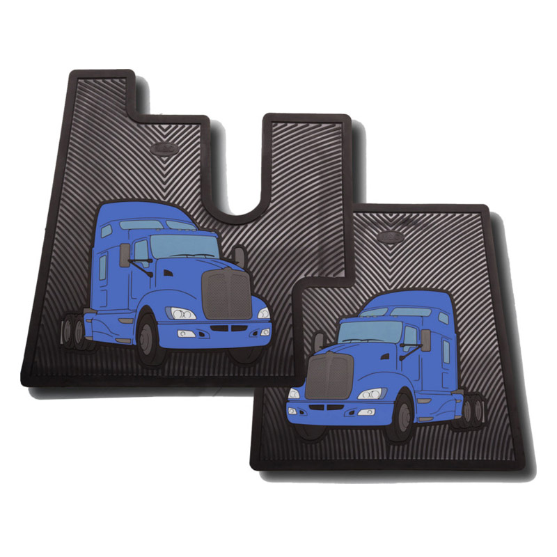 Kenworth T600 T660 Rubber Floor Mats - Raney's Truck Parts
