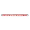14 LED 12" Light Bar With Black Housing - Red/Clear