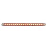 19 LED 12" Reflector Light Bar With Black Housing - Red/Clear
