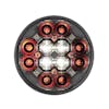 4" Round STT And Back-Up Combo LED Light Clear Lens