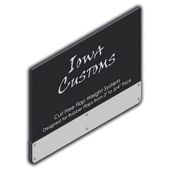 Curl Free Mud Flap Weights For Mud Flaps Over 1/2" - Rectangular with Mud Flap