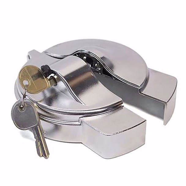 Heavy Duty Peterbilt Locking Fuel Cap Cover