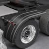 Minimizer 9070 Series Poly Super Single Truck Half Fenders Black On Truck