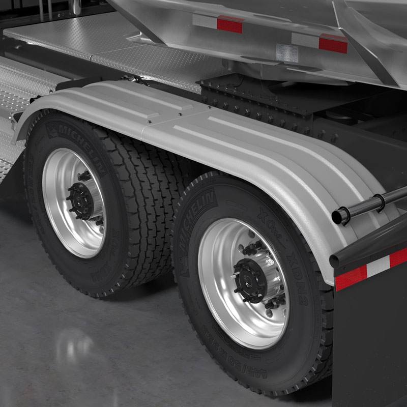 Minimizer 4020 Series Poly Super Single Truck Tandem Fenders