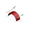 Minimizer 2220 Series Truck Red Poly Super Single Fenders - Dimensions