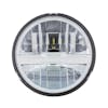 5 3/4" Round Silver LED Headlight With 8 High Power LEDs