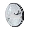 5 3/4" Round Silver LED Headlight With 8 High Power LEDs Angle