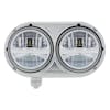 5 3/4" Round LED Headlight With 8 High Power LEDs In Housing