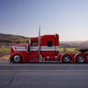 Kenworth W900L 7" Dynaflex Long Drop Pickett Exhaust Stack On Truck