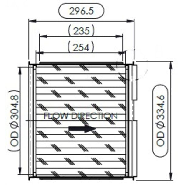 Cummins Diesel Particulate Filter For ISL 8.9 & ISM 10.8 Engine Dimensions Cummins Diesel Particulate Filter For ISL 8.9 & ISM 10.8 Engine Dimensions